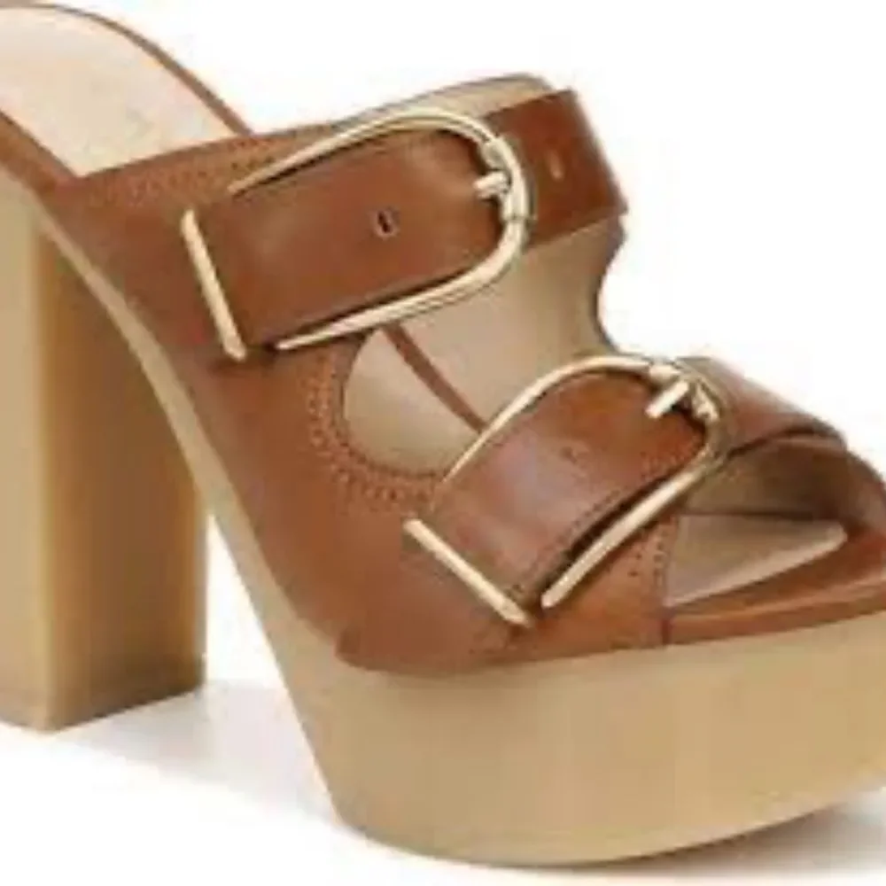 Veronica Beard Garrick NWOT Platform Dual Buckle Slide Sandals Sz‎ 10